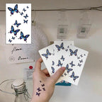Womens Fashion 3D Butterfly Waterproof Temporary Sticker Tattoo Leg Arm Modern Blue Design For Womens Stevvex