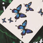 Womens Fashion 3D Butterfly Waterproof Temporary Sticker Tattoo Leg Arm Modern Blue Design For Womens Stevvex