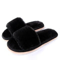 Womens Fur Slippers Winter Shoes Home Slippers Plush Women Indoor Warm Fluffy Cotton Shoes Women's Fuzzy House Memory Foam Slippers Furry Faux Fur Lined Bedroom Shoes Stevvex