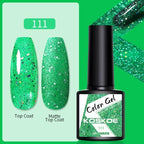 Womens Glossy Colorful 8ml Nail Gel Polish Permanent UV LED Summer Winter High Quality Fashion Design Stevvex