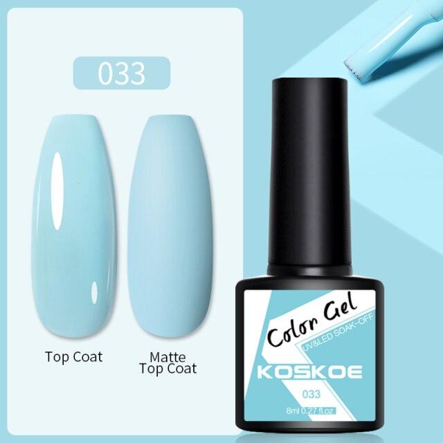 Womens Glossy Colorful 8ml Nail Gel Polish Permanent UV LED Summer Winter High Quality Fashion Design Stevvex