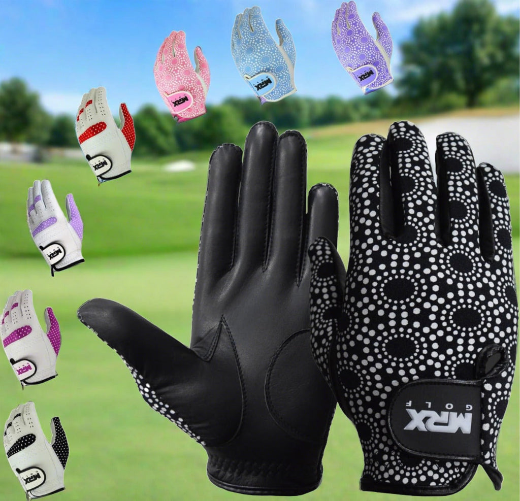 MRX Women's Golf Gloves Left & Right Hand Cabretta Leather Golfer Glove - SJB-DIAMOND ELITES