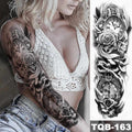 Womens Large Waterproof Temporary Sticker Tattoo Tiger Fox Luxury Design From Wonderland Stevvex