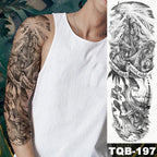 Womens Large Waterproof Temporary Sticker Tattoo Tiger Fox Luxury Design From Wonderland Stevvex