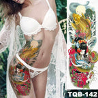 Womens Large Waterproof Temporary Sticker Tattoo Tiger Fox Luxury Design From Wonderland Stevvex