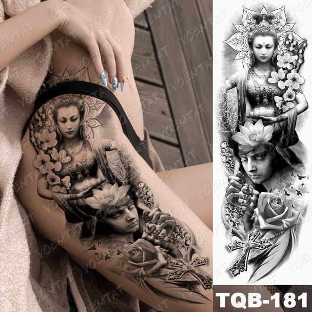 Womens Large Waterproof Temporary Sticker Tattoo Tiger Fox Luxury Design From Wonderland Stevvex
