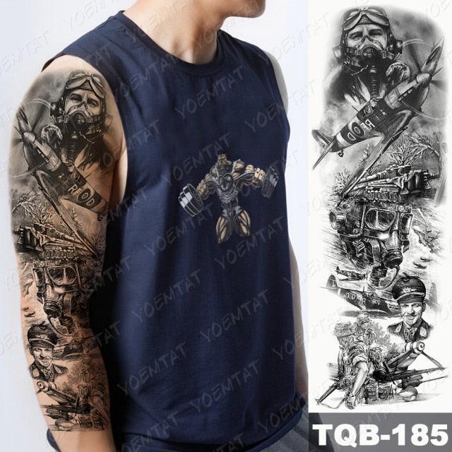 Womens Large Waterproof Temporary Sticker Tattoo Tiger Fox Luxury Design From Wonderland Stevvex