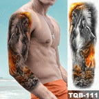 Womens Large Waterproof Temporary Sticker Tattoo Tiger Fox Luxury Design From Wonderland Stevvex