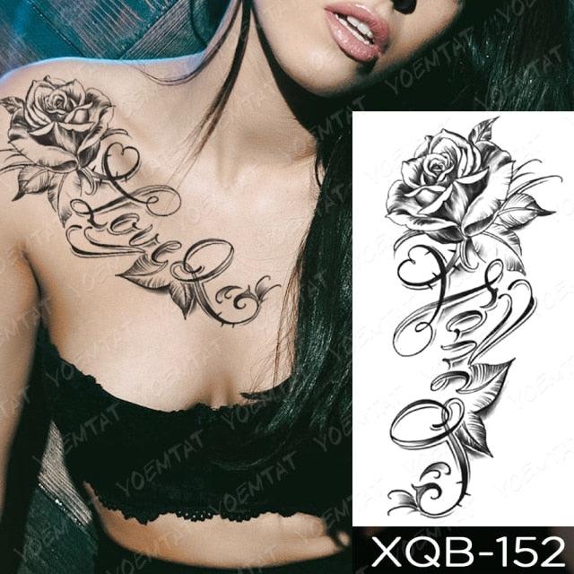 Womens Large Waterproof Temporary Sticker Tattoo Tiger Fox Luxury Design From Wonderland Stevvex