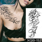 Womens Large Waterproof Temporary Sticker Tattoo Tiger Fox Luxury Design From Wonderland Stevvex