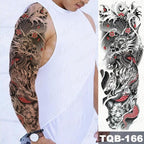Womens Large Waterproof Temporary Sticker Tattoo Tiger Fox Luxury Design From Wonderland Stevvex