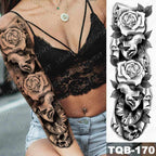 Womens Large Waterproof Temporary Sticker Tattoo Tiger Fox Luxury Design From Wonderland Stevvex