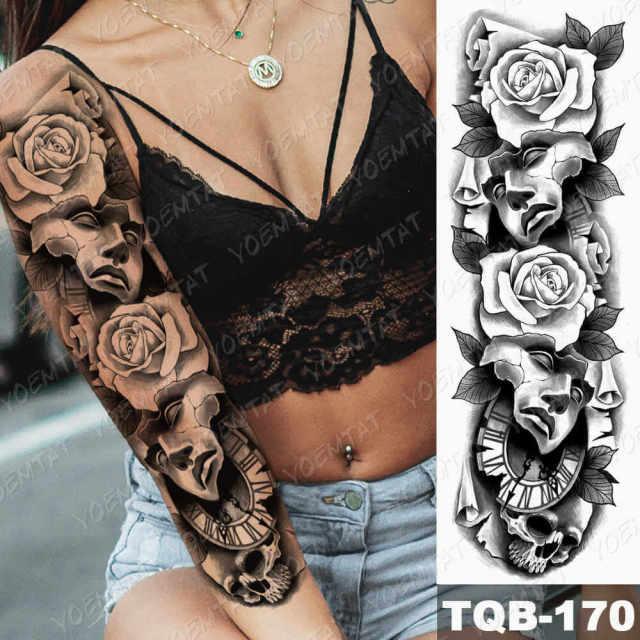Womens Large Waterproof Temporary Sticker Tattoo Tiger Fox Luxury Design From Wonderland Stevvex