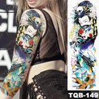 Womens Large Waterproof Temporary Sticker Tattoo Tiger Fox Luxury Design From Wonderland Stevvex