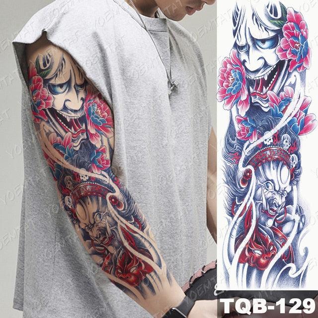 Womens Large Waterproof Temporary Sticker Tattoo Tiger Fox Luxury Design From Wonderland Stevvex