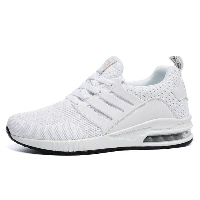 Womens Light Weight Running Sneakers Air Sole Breathable High Quality Sport Women Mesh Running Casual Slip On Flats Comfortable Walking Air Cushion Sneakers Stevvex