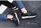 Womens Light Weight Running Sneakers Air Sole Breathable High Quality Sport Women Mesh Running Casual Slip On Flats Comfortable Walking Air Cushion Sneakers Stevvex
