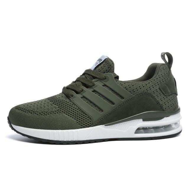 Womens Light Weight Running Sneakers Air Sole Breathable High Quality Sport Women Mesh Running Casual Slip On Flats Comfortable Walking Air Cushion Sneakers Stevvex