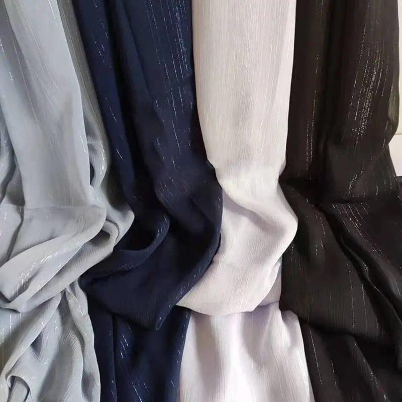 Women's hijab in Solid Color with Silver Silk Bronzing (MH022) Mariam's Collection