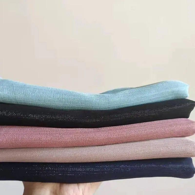 Women's hijab in Solid Color with Silver Silk Bronzing (MH022) Mariam's Collection