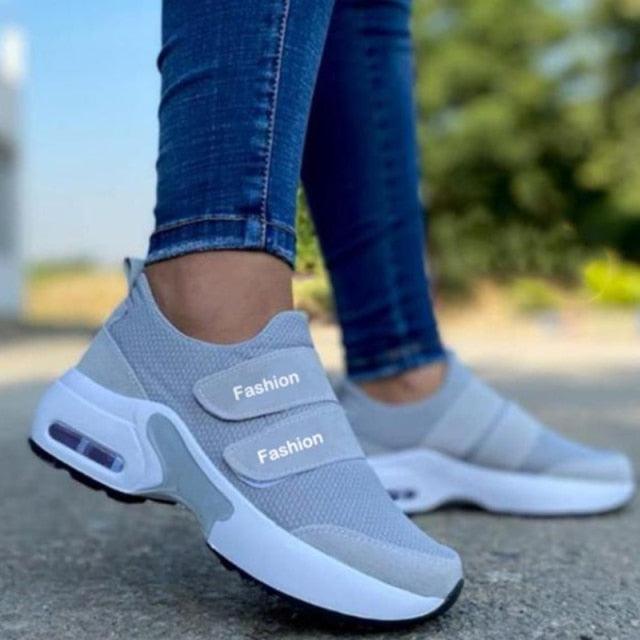 Womens Red Sneakers Air Cushion Shoes Woman Mesh Sneakers Breathable Flats Womens Casual Air Cushion Sneakers Lightweight Non Slip Sport Jogging Gym Fitness Workout Tennis Walking Espadrilles Stevvex