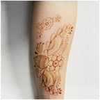 Womens Rose Tattoo Temporary Waterproof Body Tattoos Luxury Flower Design Modern Sticker