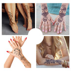 Womens Rose Tattoo Temporary Waterproof Body Tattoos Luxury Flower Design Modern Sticker