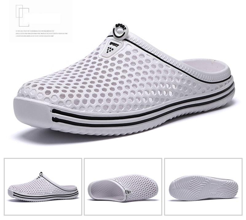 Womens Sandals Summer Fashion Hollow Out Breathable Beach Slippers Flip Flops EVA Massage Slippers Sandals Garden Clogs Shoes Women's Breathable Sandals Water Slippers Stevvex