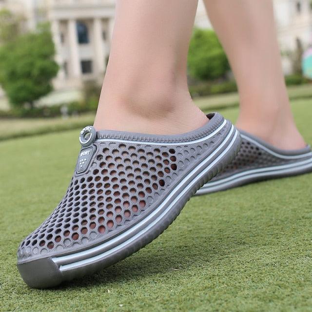 Womens Sandals Summer Fashion Hollow Out Breathable Beach Slippers Flip Flops EVA Massage Slippers Sandals Garden Clogs Shoes Women's Breathable Sandals Water Slippers Stevvex