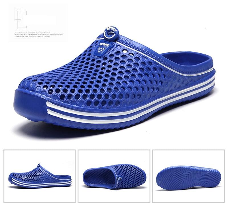 Womens Sandals Summer Fashion Hollow Out Breathable Beach Slippers Flip Flops EVA Massage Slippers Sandals Garden Clogs Shoes Women's Breathable Sandals Water Slippers Stevvex