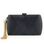 MAC032 Women's Silk Evening Bag with Elegant Tassel Pendant Mariam's Collection