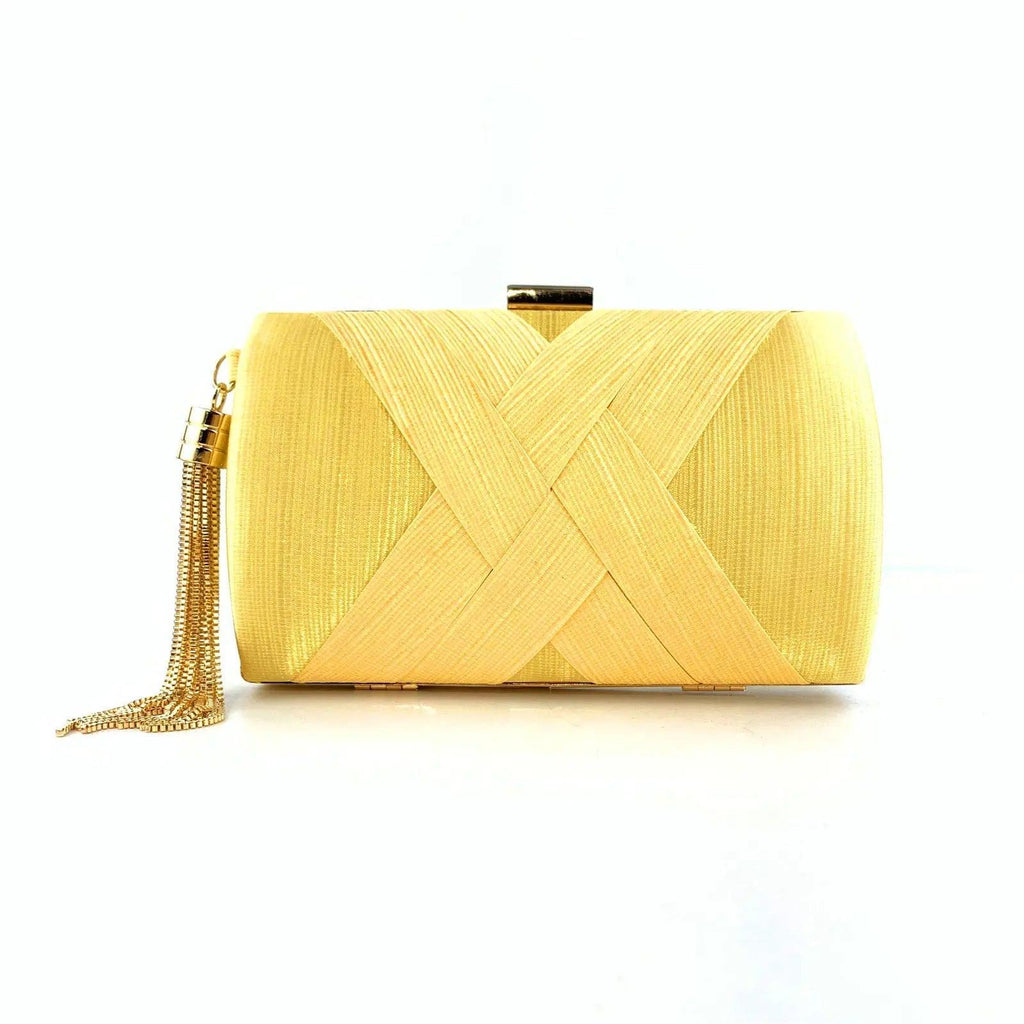 MAC032 Women's Silk Evening Bag with Elegant Tassel Pendant Mariam's Collection