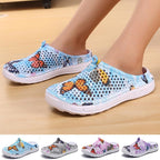 Womens Slip-On Quick Dry Water Clogs Shoes Beach Sandals Lightweight Breathable Bathroom Garden Clogs Shoes Summer Breathable Mesh Sandals Beach Footwear Anti-Slip Slippers Quick Drying Sandals Stevvex