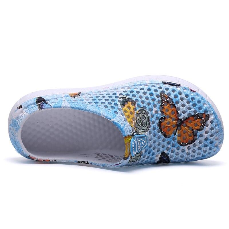 Womens Slip-On Quick Dry Water Clogs Shoes Beach Sandals Lightweight Breathable Bathroom Garden Clogs Shoes Summer Breathable Mesh Sandals Beach Footwear Anti-Slip Slippers Quick Drying Sandals Stevvex