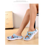Womens Slip-On Quick Dry Water Clogs Shoes Beach Sandals Lightweight Breathable Bathroom Garden Clogs Shoes Summer Breathable Mesh Sandals Beach Footwear Anti-Slip Slippers Quick Drying Sandals Stevvex