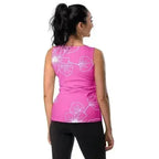 Womens Stretch Fit Tank Top - Pink Floral - SJB-DIAMOND ELITES