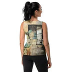 Women's Stretch Fit Tank Top - Rustic Botanical Plants - SJB-DIAMOND ELITES