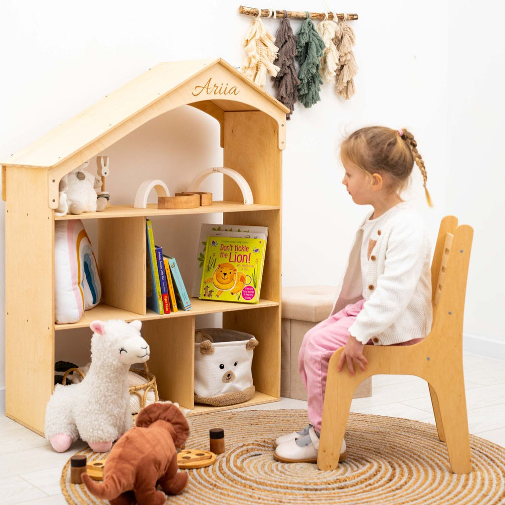 Wooden Dollhouse Bookshelf - SJB-DIAMOND ELITES