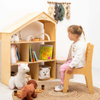 Wooden Dollhouse Bookshelf - SJB-DIAMOND ELITES