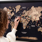 3D Wooden Panel World Map Terra Enjoy The Wood