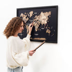 3D Wooden Panel World Map Terra Enjoy The Wood