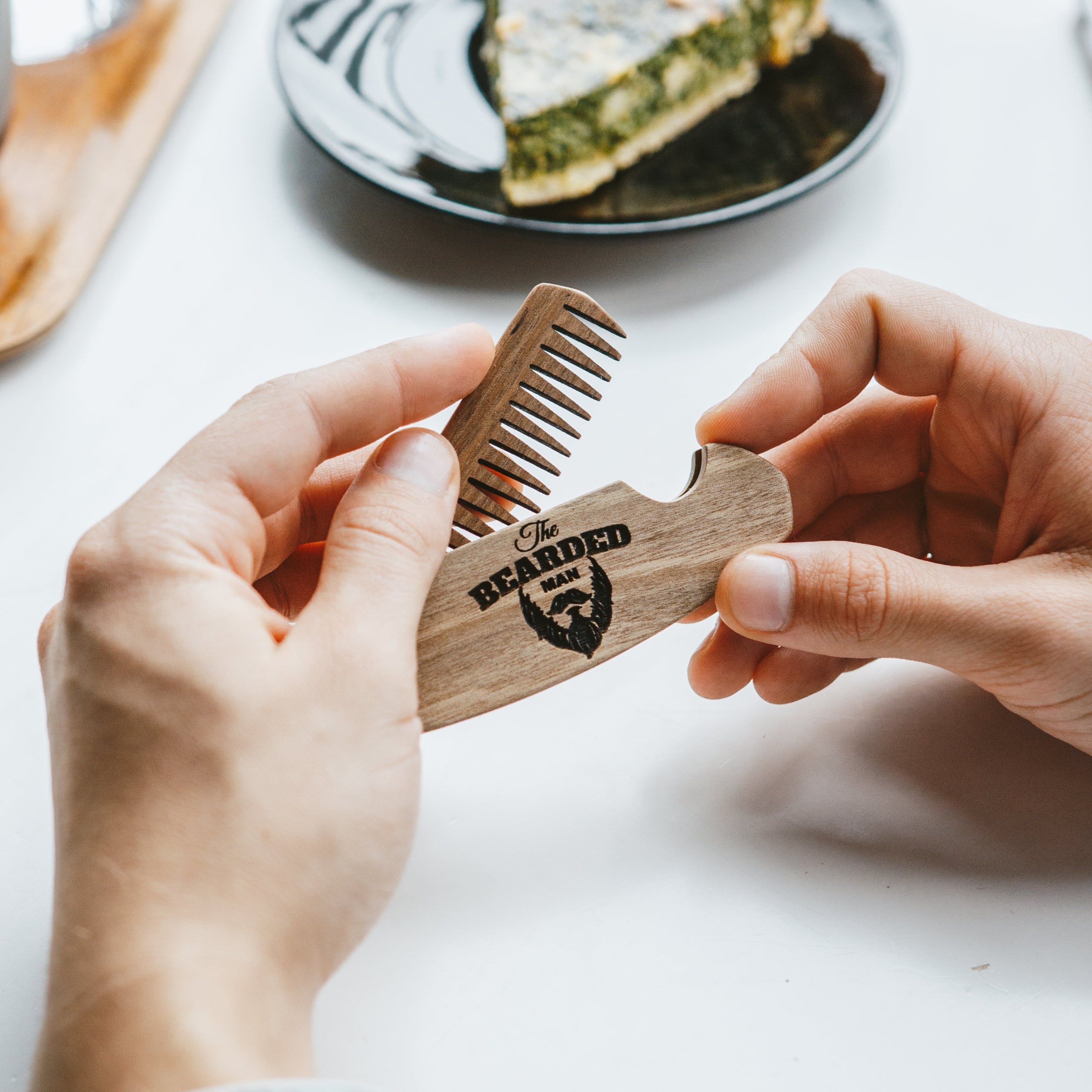 Wooden Beard Comb – Bearded Man - SJB-DIAMOND ELITES