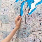 Wooden USA Map Enjoy The Wood