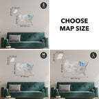 Wooden USA Map Enjoy The Wood