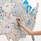Wooden USA Map Enjoy The Wood