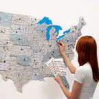 Wooden USA Map Enjoy The Wood