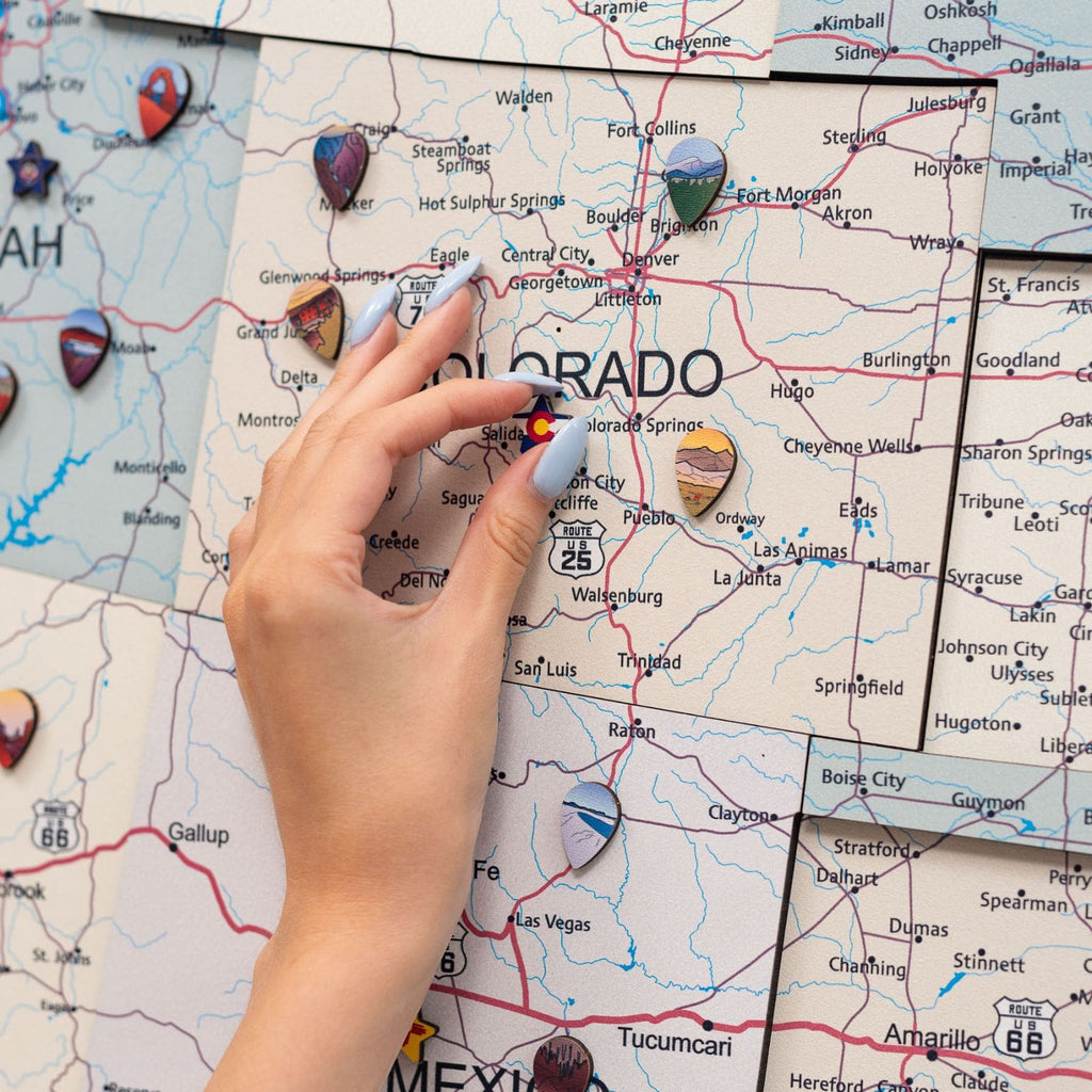 Wooden USA Map Enjoy The Wood