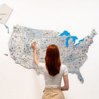 Wooden USA Map Enjoy The Wood