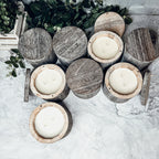 Wood Candle Vase Reusable Scented Candle Jar With Wooden Lid Multiuse