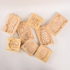 Wooden Cookie Mold Cutter Wooden Gingerbread Cookie Moulds Press 3D Cake Embossing Baking Mold Rose Flower Cutter Bakery Gadgets Cookies, Wooden Cookie Cutter, Funny Wooden Cookie Molds For Baking, Gingerbread Mold, Pine Cone Mold, Cake Mold